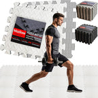 Gym Flooring for Home Gym, 12.6"x12.6"x0.4" EVA Exercise Mats, Puzzle Floor Mat by Unknown