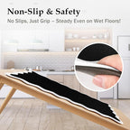 Arenarug Scalloped Black White Kitchen Mats Rugs Sets of 2 Cushioned Anti - Image 5