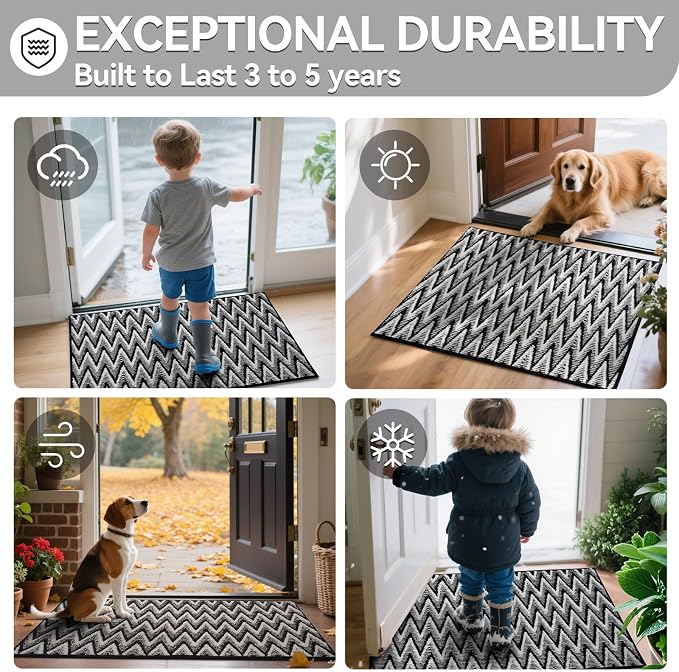 Indoor Door Mat 24x35, Dirt Resistant & Absorbent Doormat - Image 8
