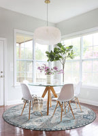 Lahome Moroccan Washable Round Area Rug, Soft Vintage Round Rugs 6ft Ultra-Thin - Image 6