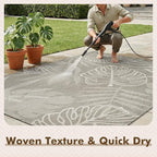 MontVoo-Outdoor Rug-Patio Rug 5x7 ft Polypropylene Indoor Outdoor Rugs Outdoor - Image 5