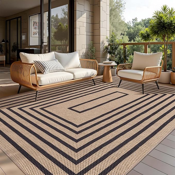 Easy Jute Rug 5x7 Large Washable Area Rug - Image 2