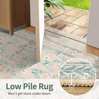 Rugxara 2'6" x 8' Floral Runner Rug, Washable Runners - Image 6