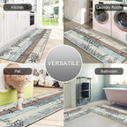 HEBE Anti Fatigue Kitchen Mat Set of 2 Non Slip Cushioned Kitchen Mats - Image 7