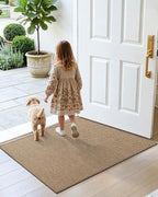 DEXI Ultra Thin Door Mat Indoor Entrance 17x30, Non Slip Rubber Backed Entryway - Image 9