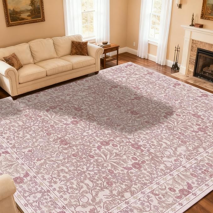 Area Rug for Living Room, 10x12 Large Washable Rugs for Dining Room, Non Slip - Image 3