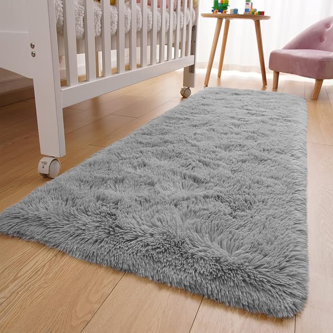 YJ.GWL Shag Runner Rug Non Slip - Image 6