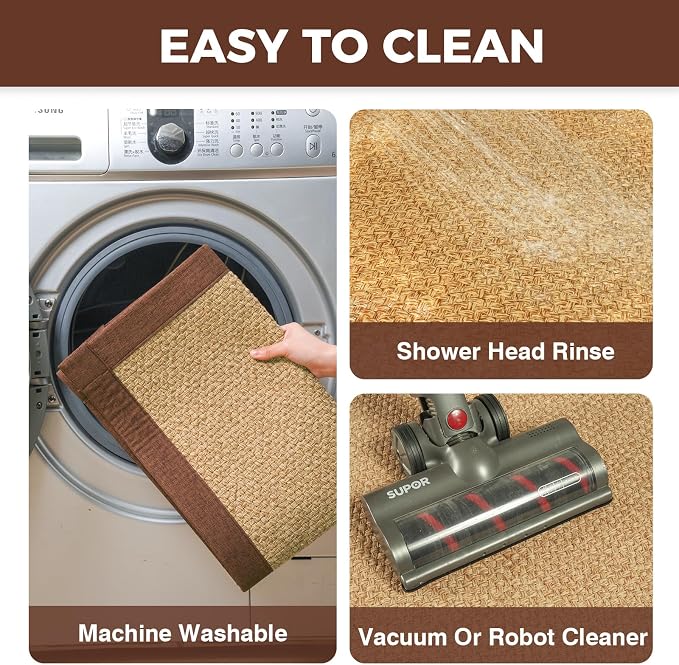 YDKGL Kitchen Rugs Mat Non Slip Washable, 0.4" Thick Anti Fatigue Cushioned - Image 8
