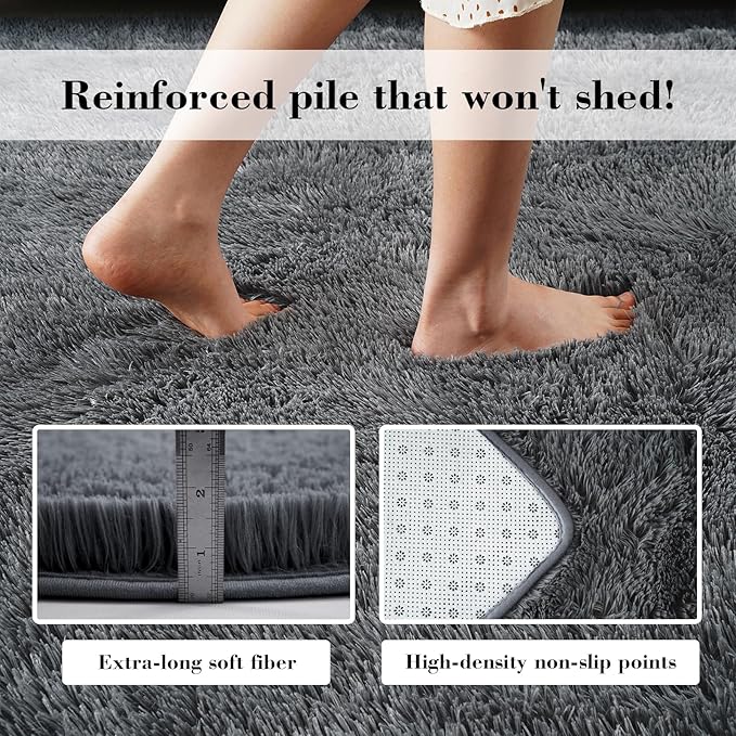 yongyangjuxin Fluffy Rug Shag Area Rug, Large Shag Area Rugs - Image 6