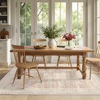 Latte&Fog Washable 5x7 Pink Rugs - Image 5