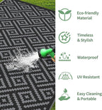 GENIMO Outdoor Rug Waterproof, Lightweight Large RV Camping Mat - Image 6