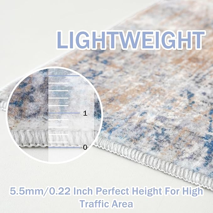 IOHOUZE Abstract Area Rugs 9x12 Ft Washable Large Rugs - Image 6