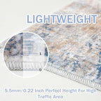 IOHOUZE Abstract Area Rugs 9x12 Ft Washable Large Rugs - Image 6