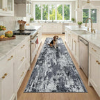 RELEANY Washable Area Rugs 3x9 Non-Slip Modern Abstract Soft by RELEANY