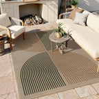 Lahome Modern Rainbow Easy Jute Rug, Washable 5x7 Area Rugs - Image 2