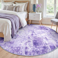 RELEANY Washable Area Rugs 8ft Non-Slip Modern Abstract Soft by RELEANY
