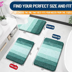 OLANLY Bathroom Rugs Mat 34x21, Extra Soft Absorbent Microfiber Bath Rugs - Image 2