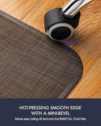 BARoyal Office Chair Mat for Hardwood Floor Under Desk Computer Rolling Chair - Image 5