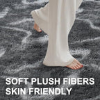 5x7 Ft Large Shag Rugs for Bedroom Living Room, Tie Dyed Ultra Soft Fluffy - Image 4