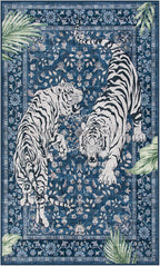 Moynesa Tiger Machine Washable Rug, 3x5 Entry Area Rug Non Slip Vintage Soft Rug - Image 2
