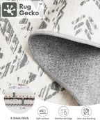 Miukiki 7x9 Area Rug for Living Room Moroccan Washable Rugs Non Slip Indoor - Image 3