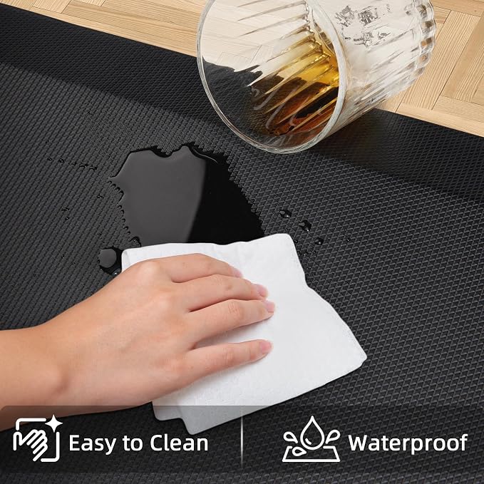 Anti Fatigue Kitchen Mats for Floor, 9/10 Extra Thick Cushioned Standing Desk - Image 3