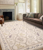 YIHOUSE Washable Floral 6x9 Area Rugs by YIHOUSE