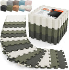 AIRHOP 18 PCS Gym Floor Mat, EVA Foam Puzzle Gym Mat, High-Density Interlocking by Airhop