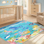 3x5 Small Kids Rug for Bedroom by HazoHaus