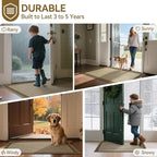 Front Door Mat 24''x35'', Absorbent Dirt Resist Washable Non Slip Low-Profile - Image 9