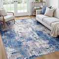 RELEANY Washable Area Rugs Square 7ft Non-Slip Modern Abstract Soft by RELEANY