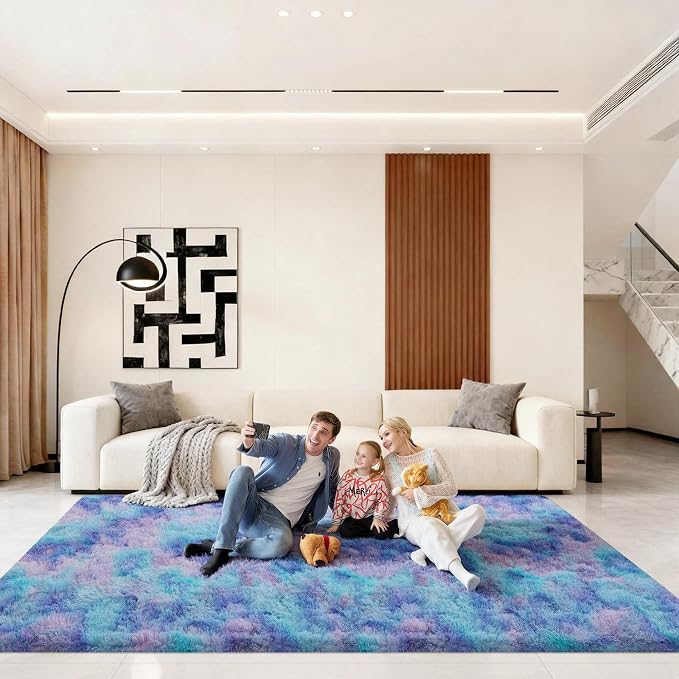 6x9 Area Rugs for Living Room, Large Fluffy Rugs for Bedroom, Fuzzy Shag Soft - Image 6
