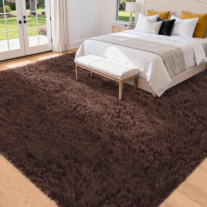 8x10 Area Rug for Living Room: Ultra Soft Fluffy Rug Modern Large Thicked Shag - Image 2