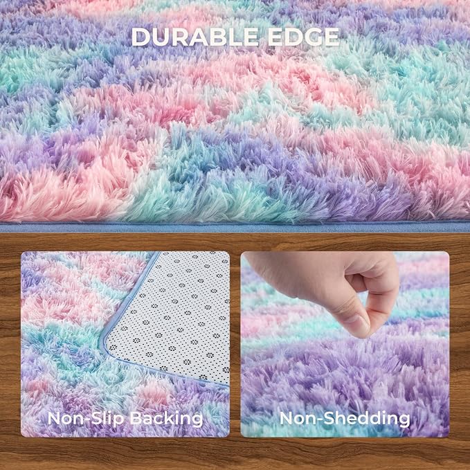 Litanika 6x9 Fluffy Shag Faux Fur Area Rug - Image 6