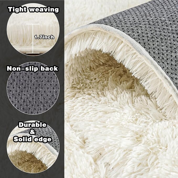 8x10 Area Rugs for Living Room, Ultra Soft Fluffy Large Shaggy Rug Carpet for - Image 5