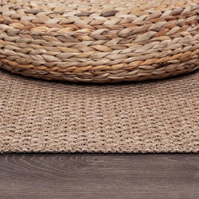 CAMILSON Indoor and Outdoor Runner Rug Natural Solid Boho Woven Design - Image 6