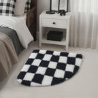 PureCozy Checkered Rug 6ft Radius Corner - Image 2