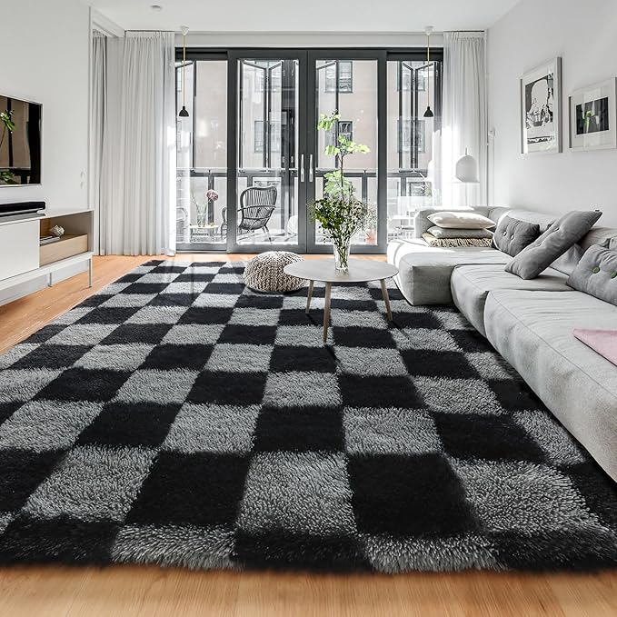 KICMOR Rugs for Living Room 7x9 Area Rug, Indoor Soft Plush Big Rug for Kids by KICMOR
