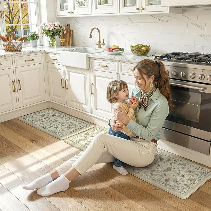 LEEVAN Anti Fatigue Mats for Kitchen Floor Non-Slip, Cushioned Kitchen Mats for - Image 8