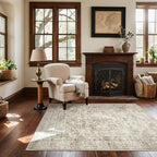 Machine Washable Throw Rugs for Entryway: Door Mat Indoor Entrance 4x6 Small by palohom