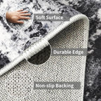 2x6 Washable Runner Rugs for Hallway: Easy-to-Clean Abstract Runners for - Image 5