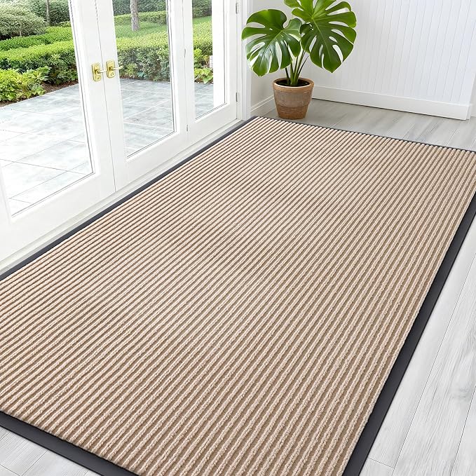 OLANLY Front Door Mat Indoor Outdoor Entrance, Waterproof Heavy Duty Doormat by OLANLY