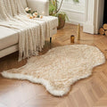 MIULEE 3x5 Feet Faux Fur Sheepskin Rug, Luxury Fluffy Area Rugs by MIULEE