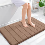 OLANLY Memory Foam Bath Mat 35x24, Super Soft Absorbent Bathroom Rugs, Quick Dry by OLANLY