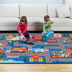Kids Carpet Playmat Rug 110.2"x78.7", Car Rug - Image 6