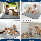 OLANLY Dog Door Mat for Muddy Paws 59x35, Ultra Absorbent Chenille Mud Doormat - Image 8