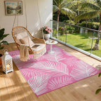 Pauwer Waterproof Outdoor Rug 6x9, Reversible Plastic Straw Patio Camping Rug - Image 7