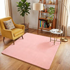 Amearea 5x5 Square Area Rugs for Bedroom Living Room, Modern Pink Thickened - Image 6