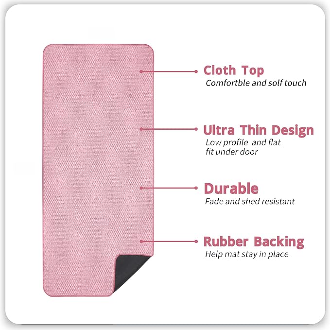 Bosap Bath Mat, Ultra Thin Bathroom Runner Rugs, Large Bath Mats - Image 2