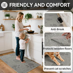 YDKGL Non-Slip Kitchen Mats for Floor, Soft Woven Linen Embroidery Kitchen - Image 3